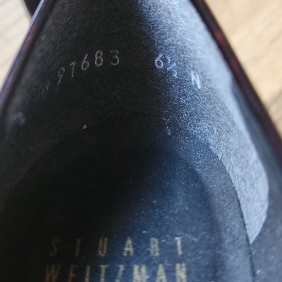 Stuart Weitzman Sonata tortoise shell kitten heels size 6.5 - Picture 9 of 12